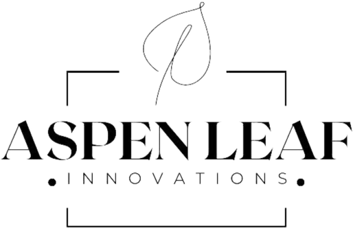 Aspen Leaf Logo Black